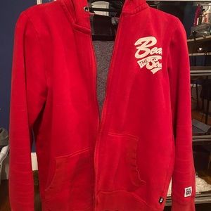 Red Mini Cooper zip up